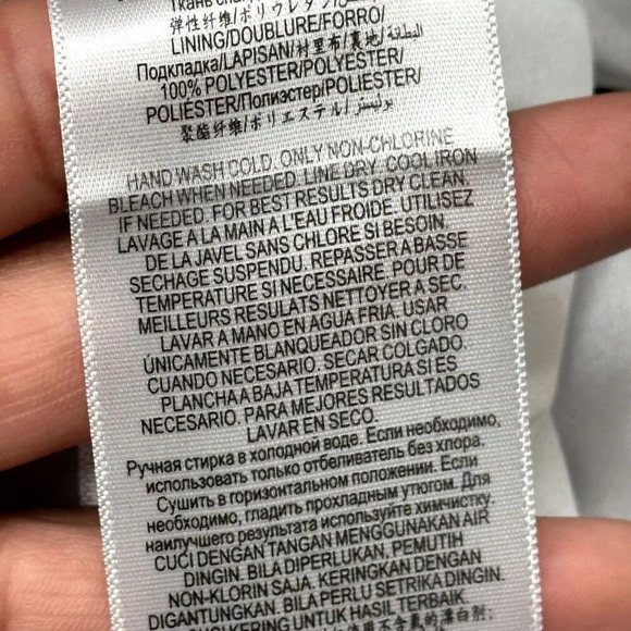 BCBGMaxazria Dress Women 2 Black White Striped Piper Sleeveless Zip Peplum Party - Picture 11 of 13